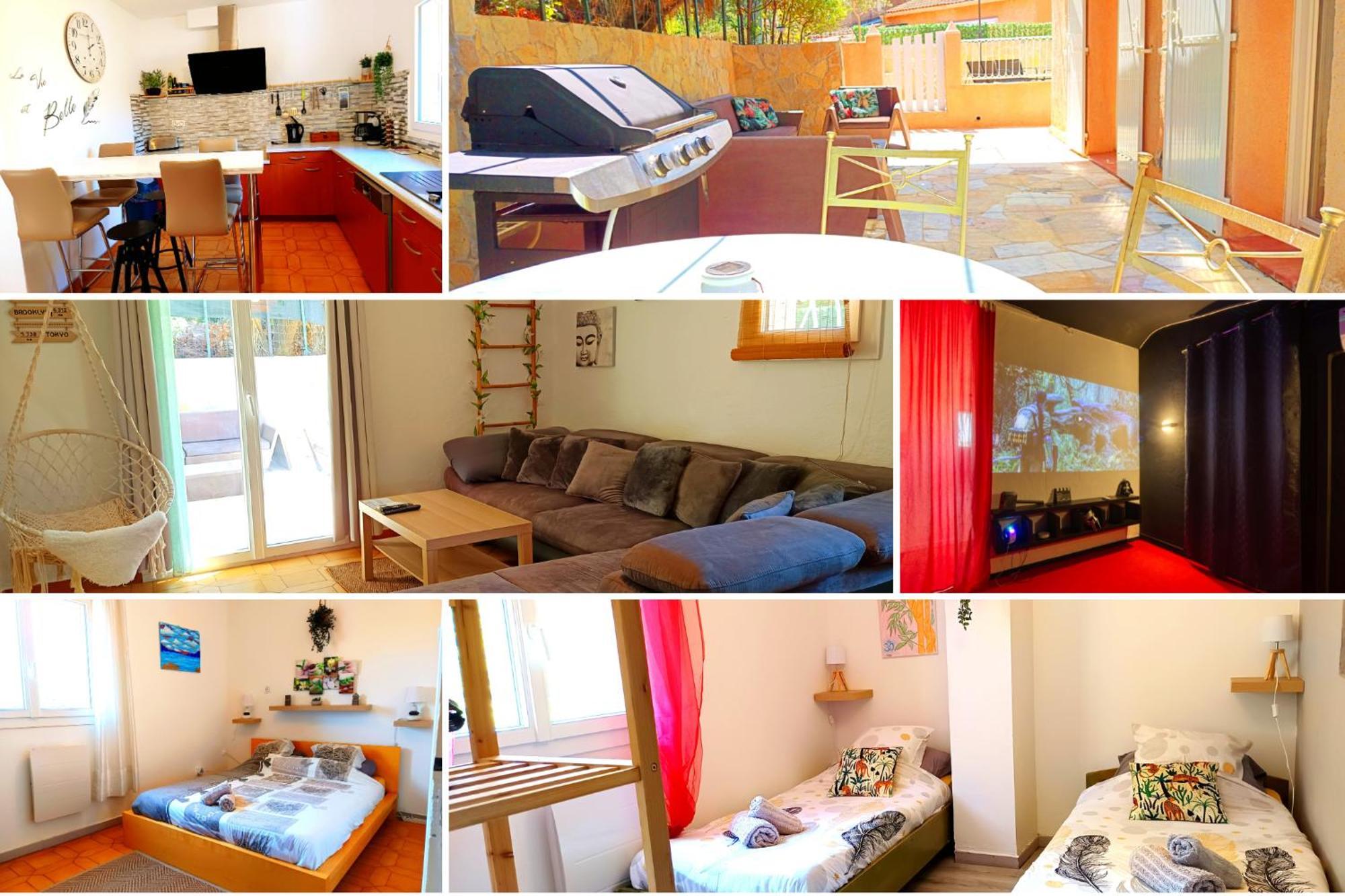 Villa Nais 126M2-Zen-Salle Cinema-Piscine Ла-Валетт-дю-Вар Экстерьер фото